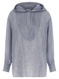 Brunello Cucinelli Blue Linen Blouse