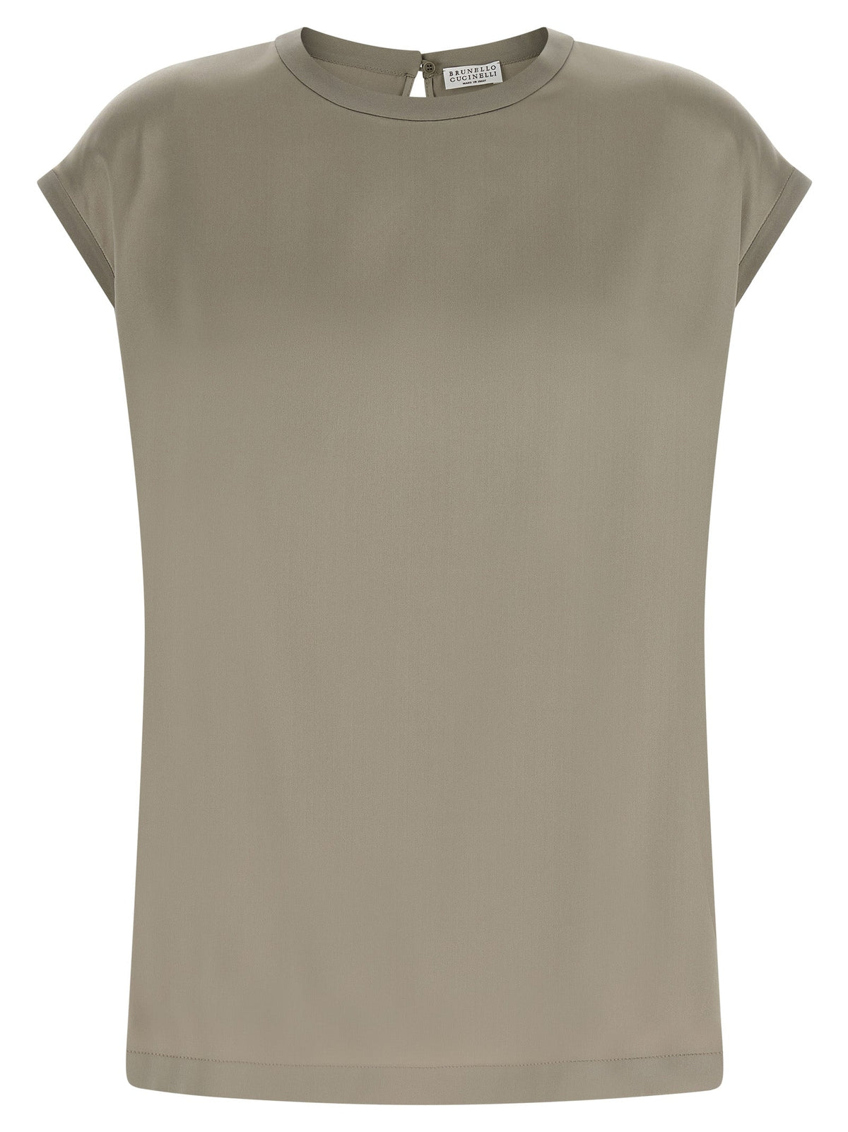 Brunello Cucinelli Bicolor Silk Blouse
