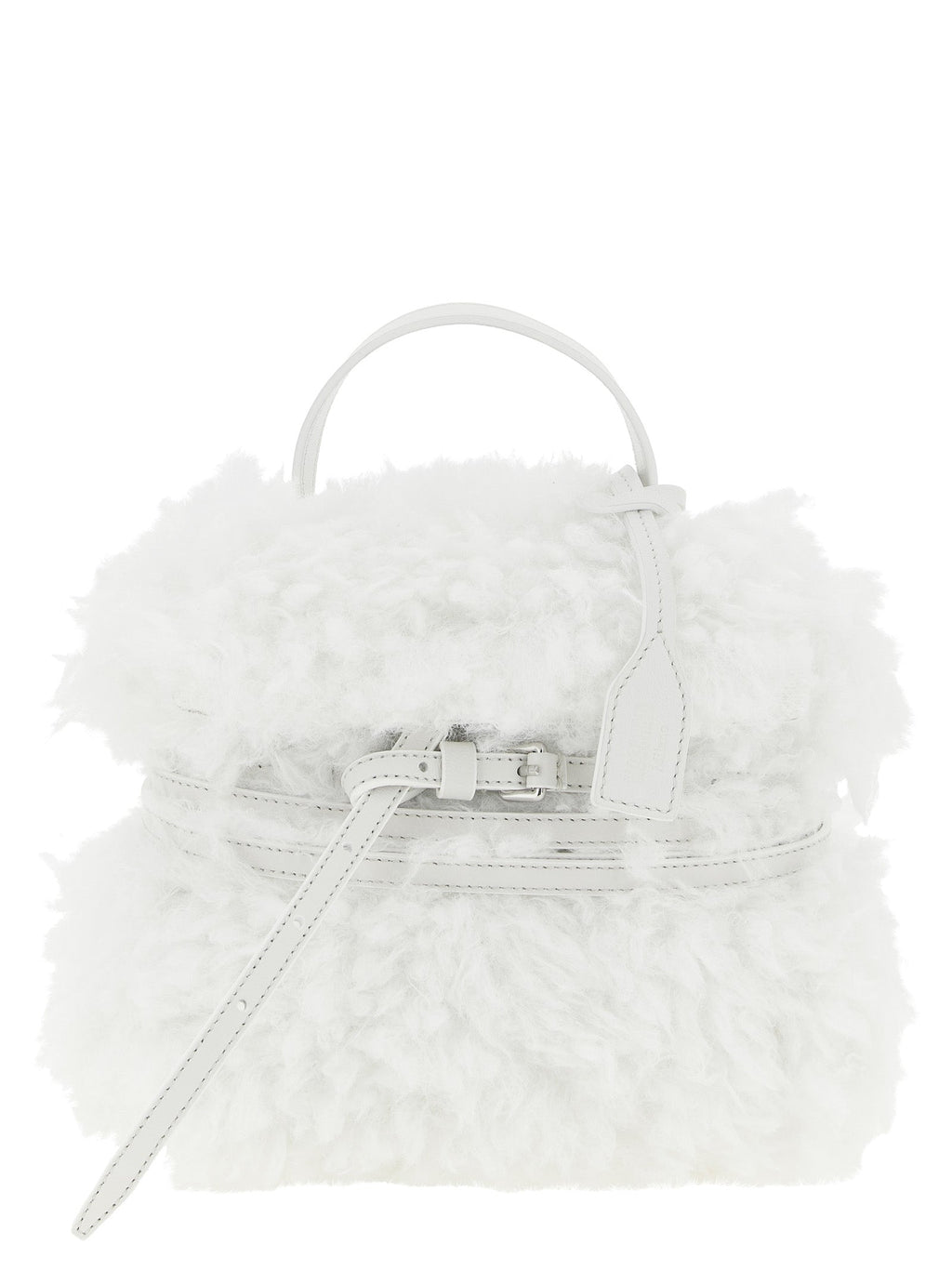 Moschino White Leather Handbag