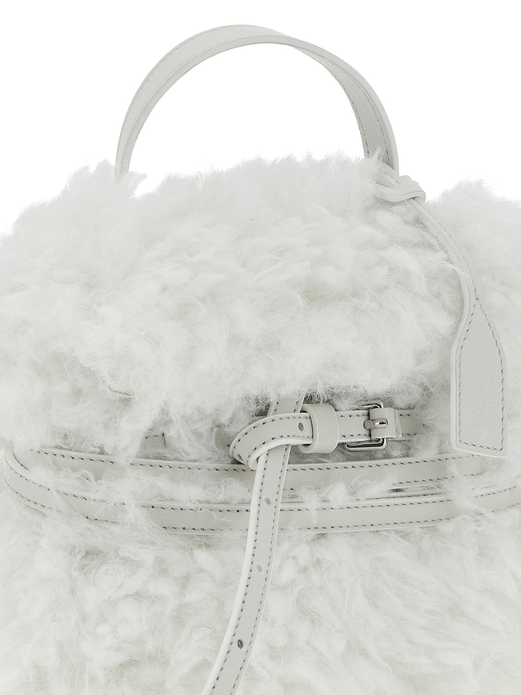 Moschino White Leather Handbag