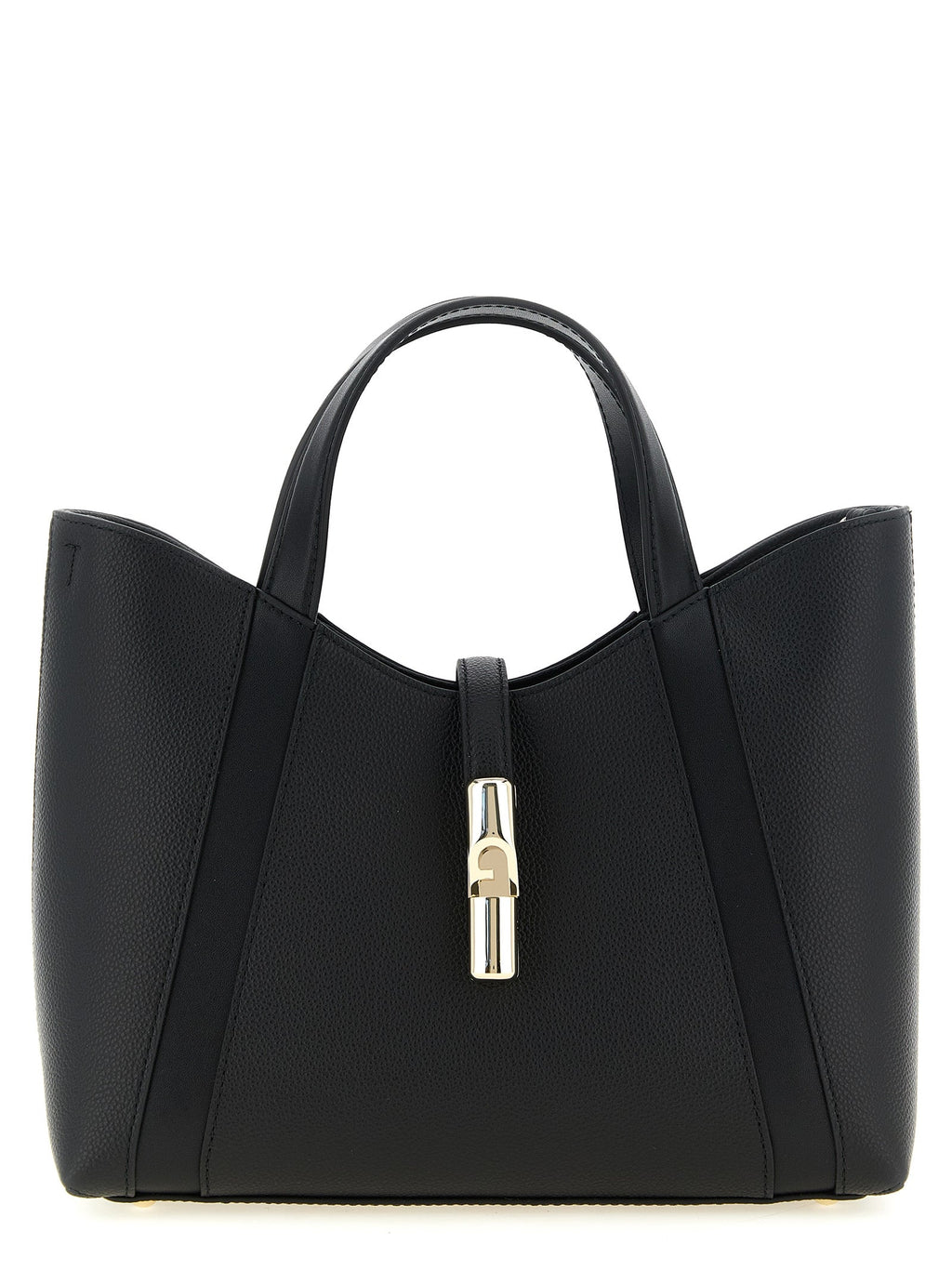 Furla Black Calfskin Tote Bag
