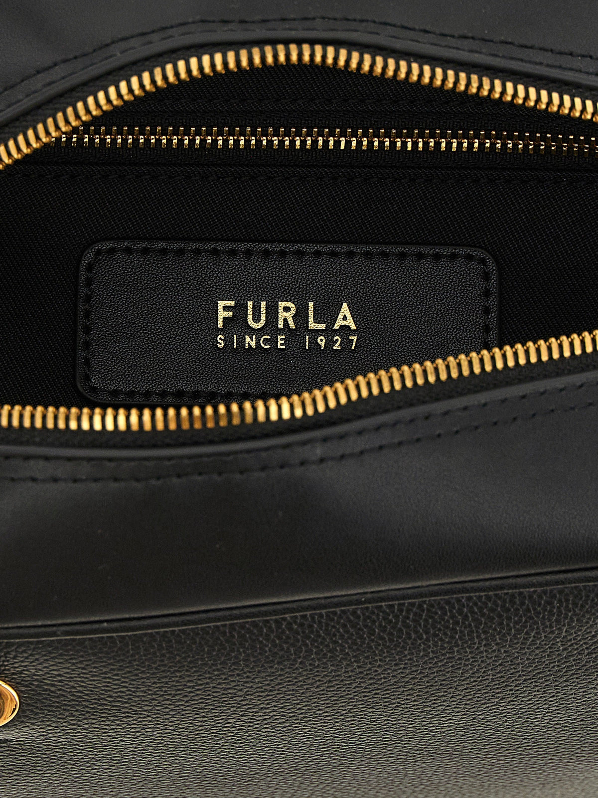 Furla Black Calfskin Handbag