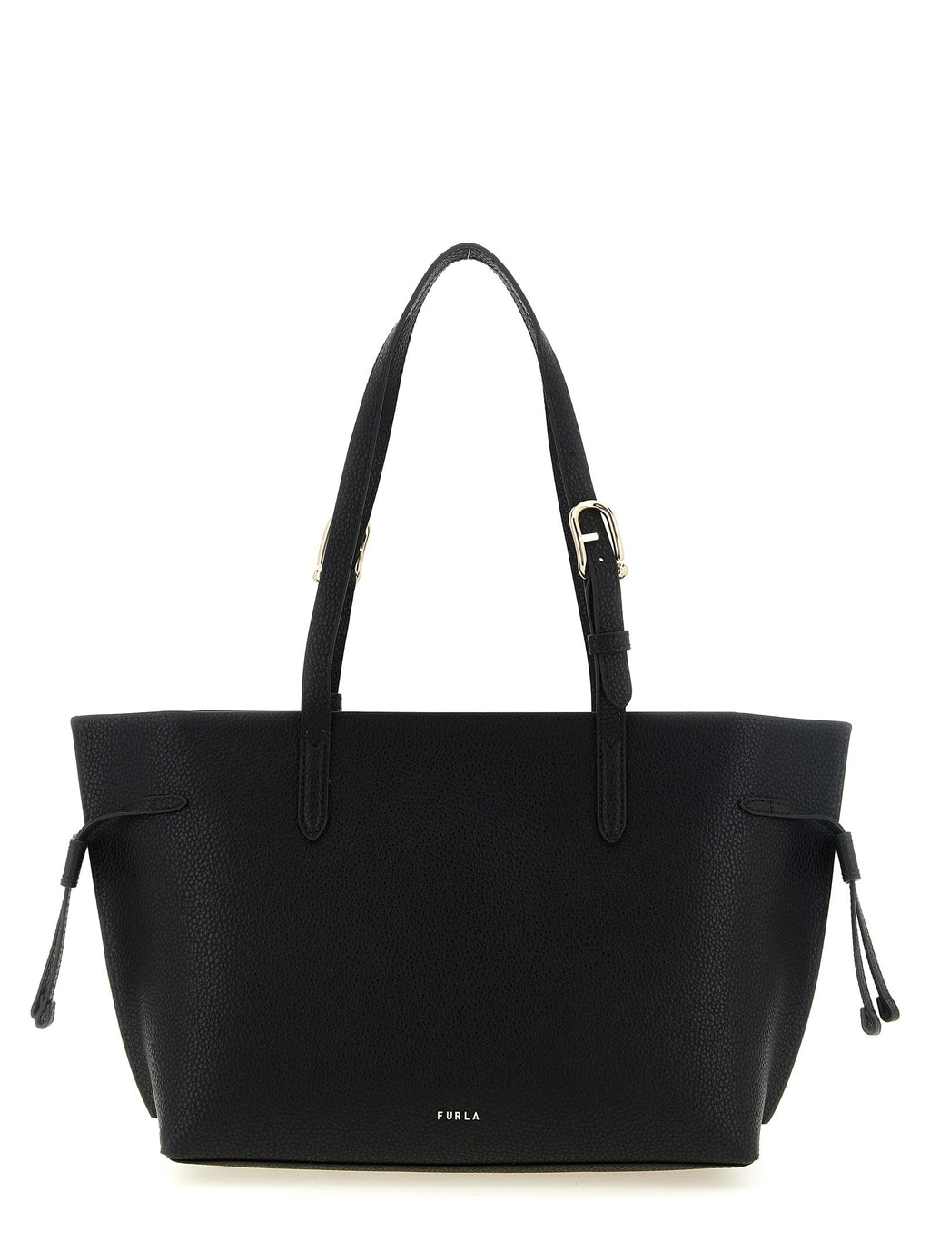Furla Black Calfskin Tote Bag