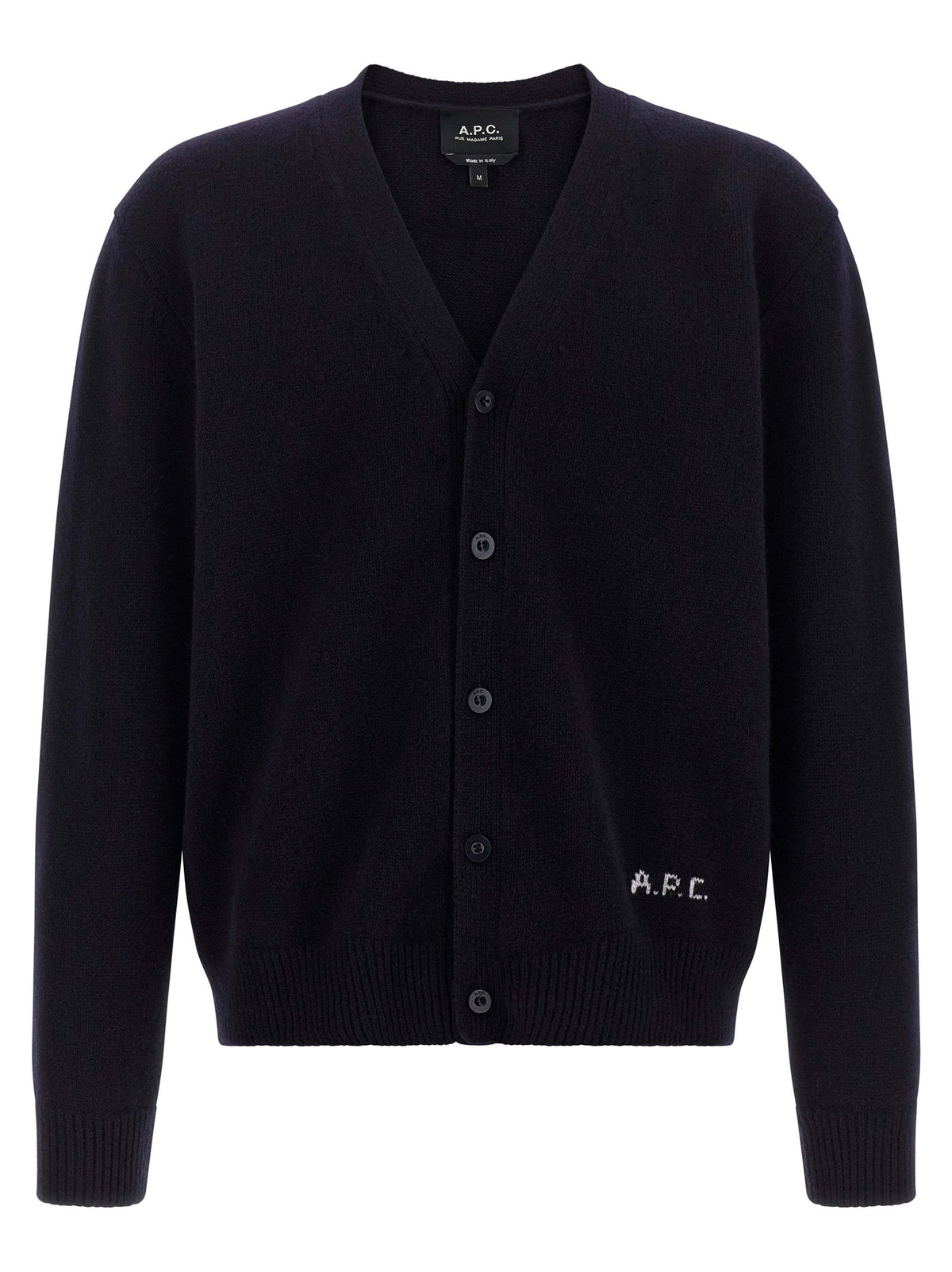 A.P.C. Blue Wool Cardigan