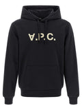A.P.C. Black Cotton Hoodie