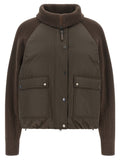 Brunello Cucinelli Brown Cotton Full-Length Jacket