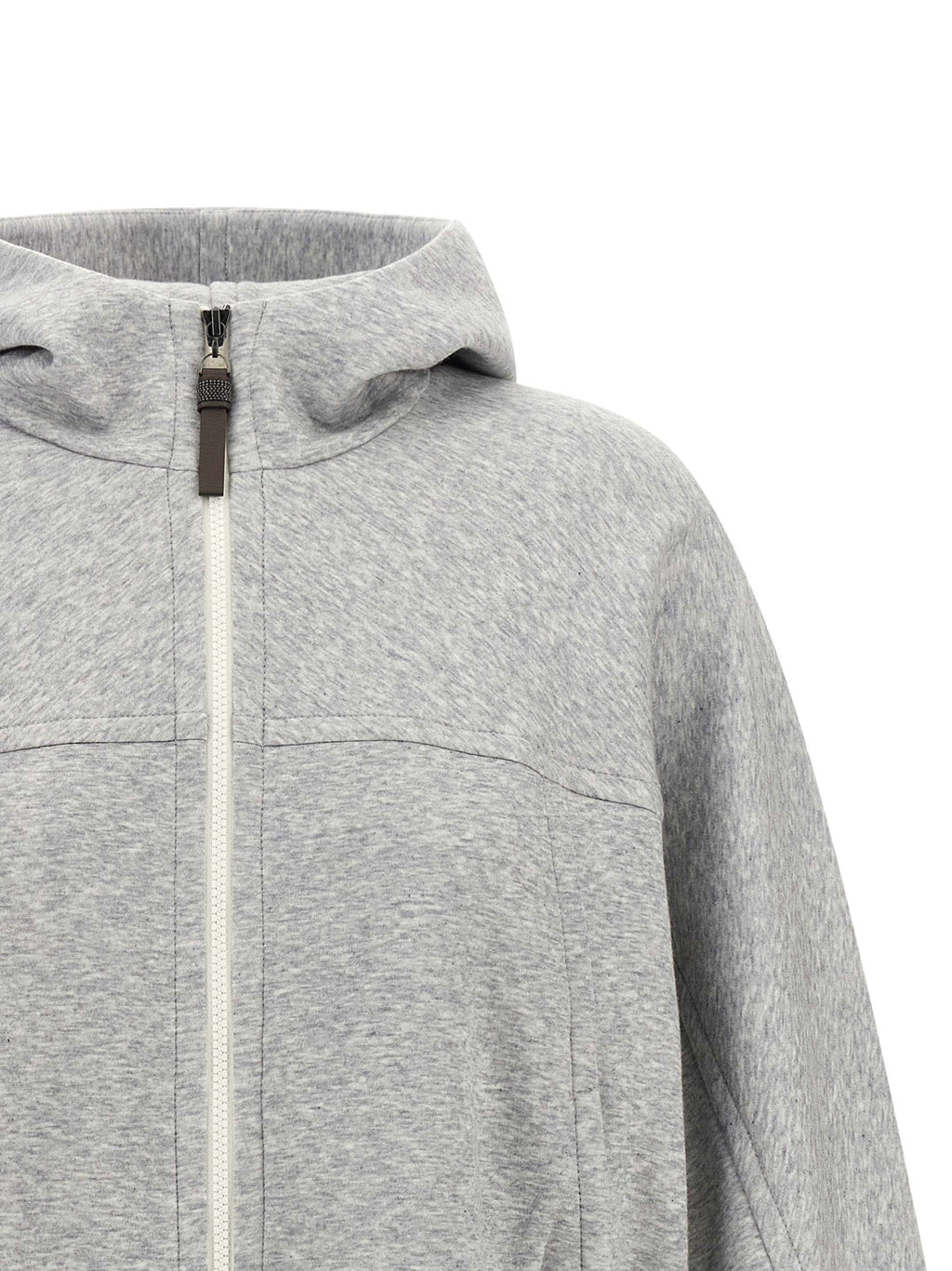 Brunello Cucinelli Gray Cotton Hoodie