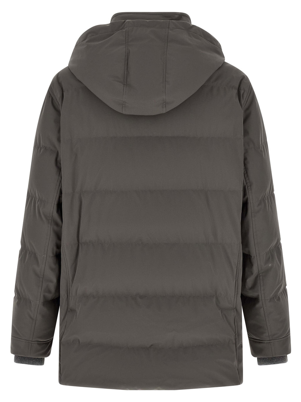 Brunello Cucinelli Gray Polyamide Parka