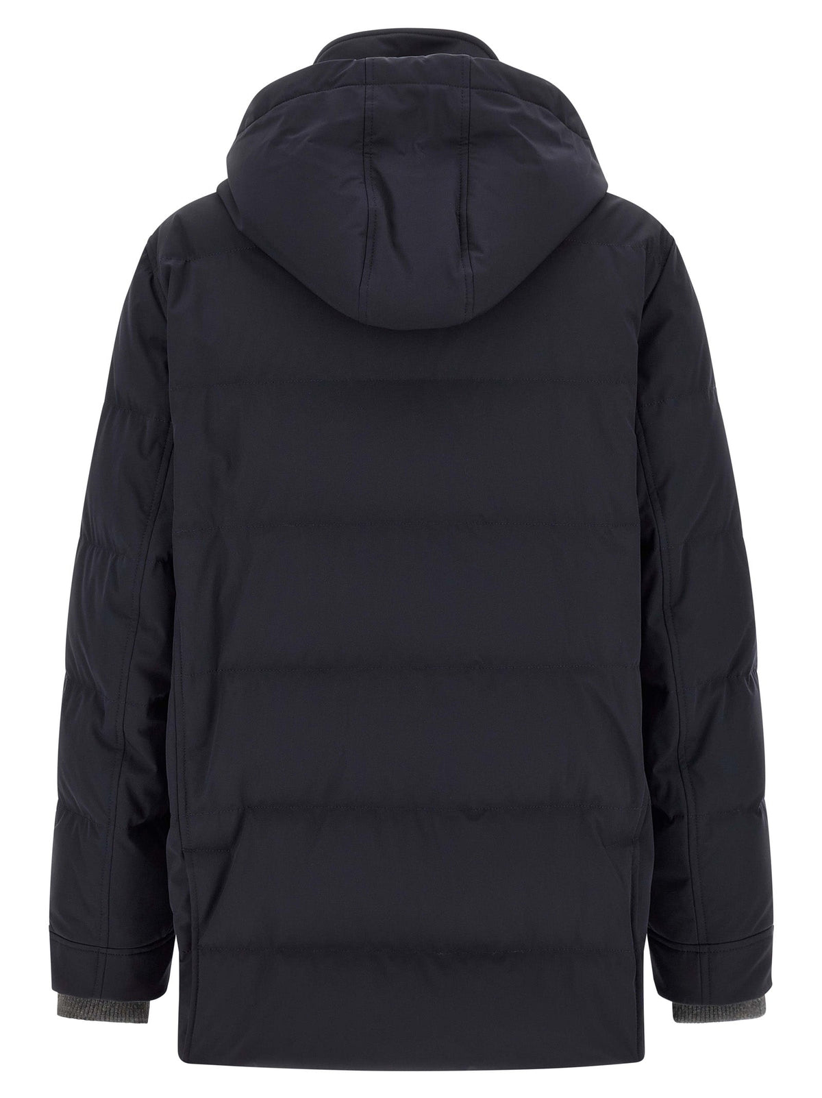 Brunello Cucinelli Blue Polyamide Parka