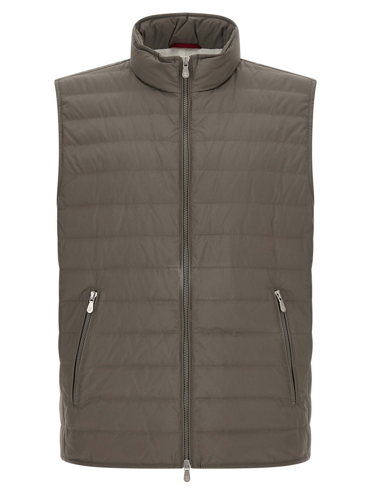 Brunello Cucinelli Bicolor Polyester Sleeveless Jacket