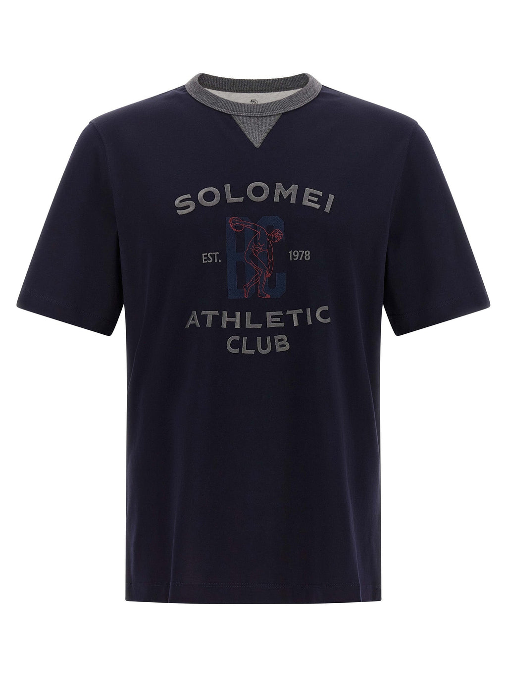 Brunello Cucinelli Blue Cotton T-Shirt