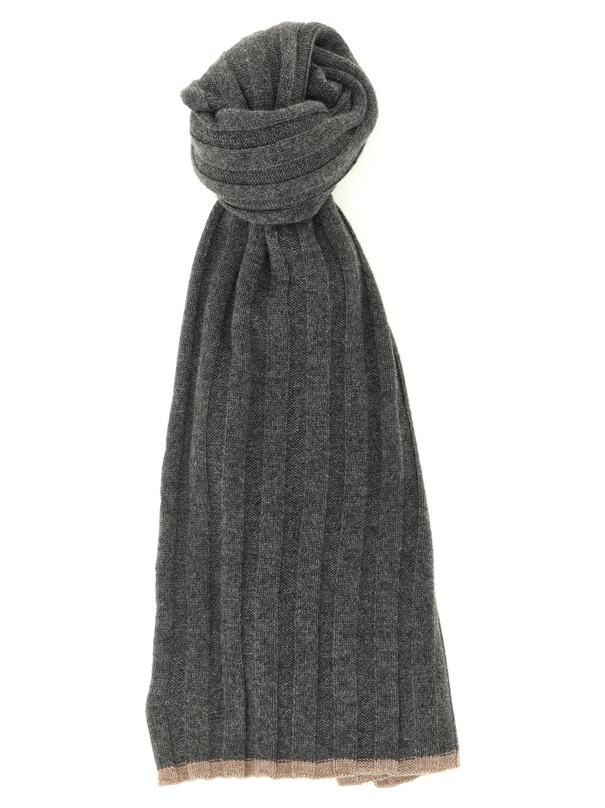 Brunello Cucinelli Gray Cashmere Scarf