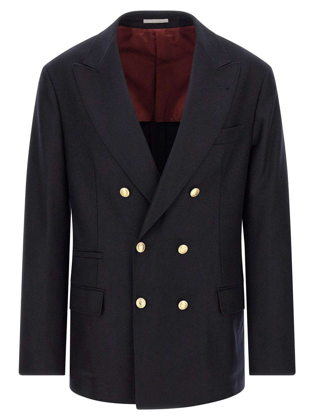 Brunello Cucinelli Blue Virgin Wool Blazer