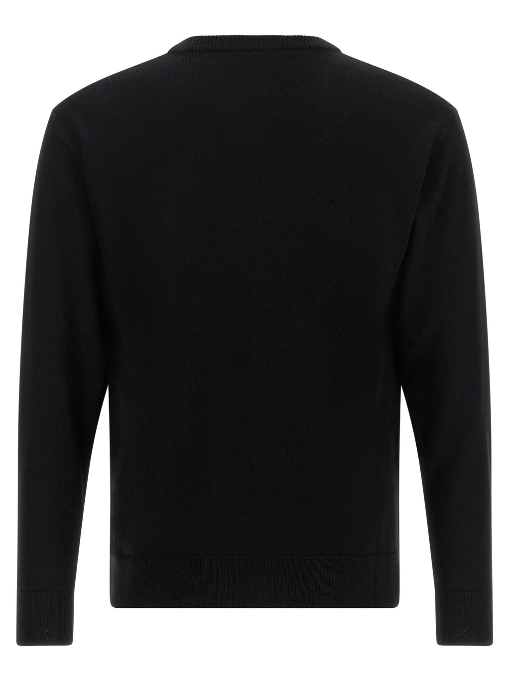 Moschino Black Virgin Wool Cardigan