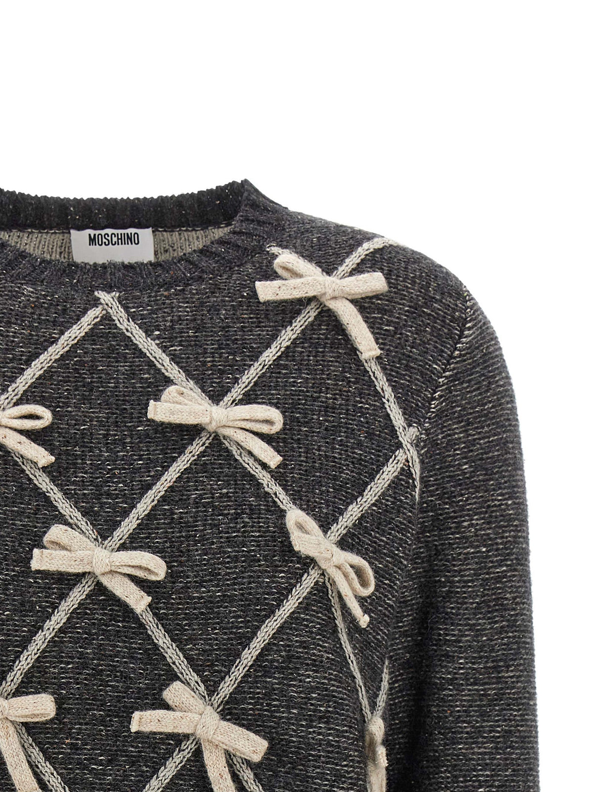 Moschino Gray Wool Cardigan