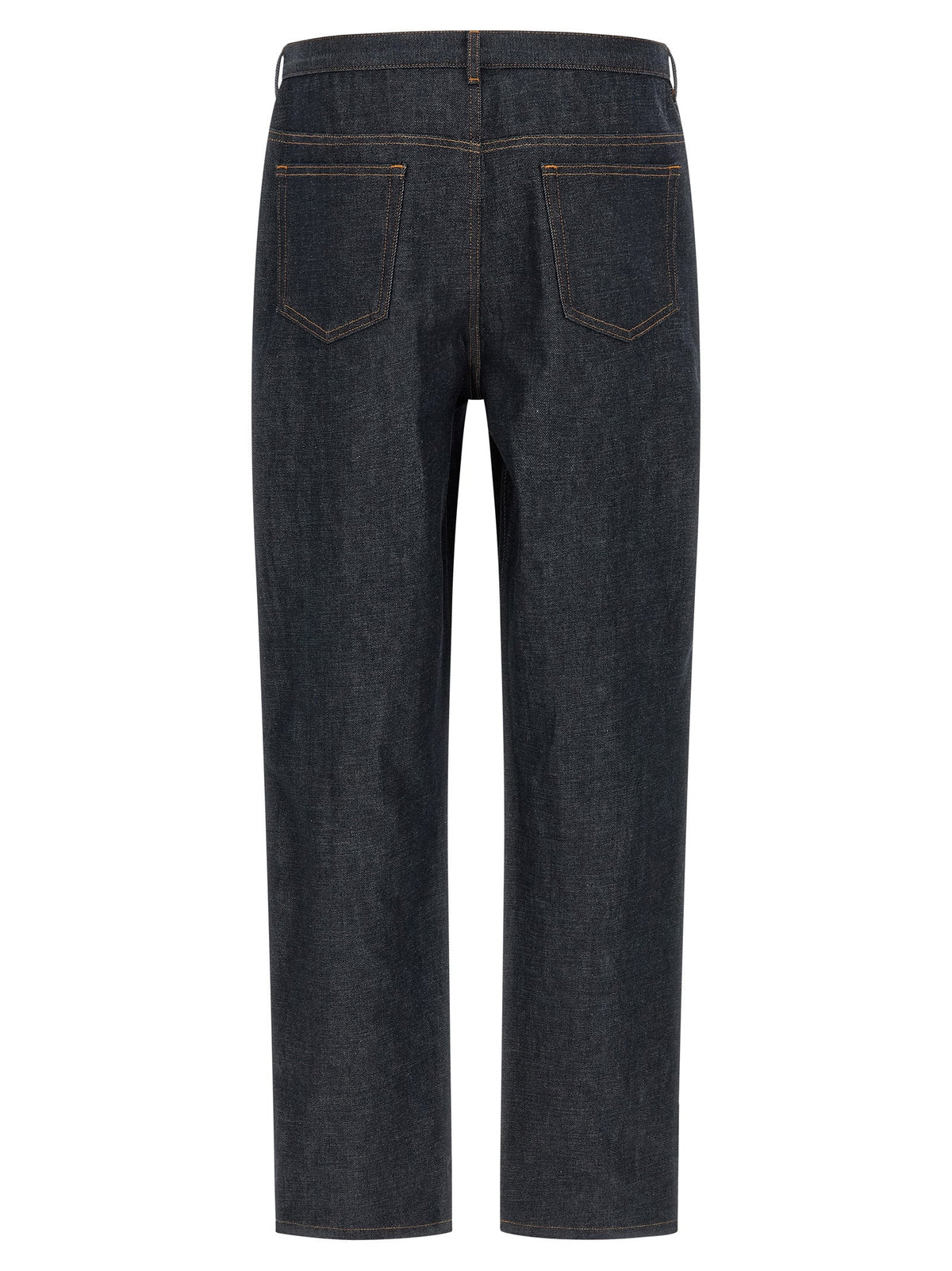 A.P.C. Blue Cotton Relaxed Fit Jeans