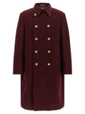 Brunello Cucinelli Bordeaux Cashmere Coat
