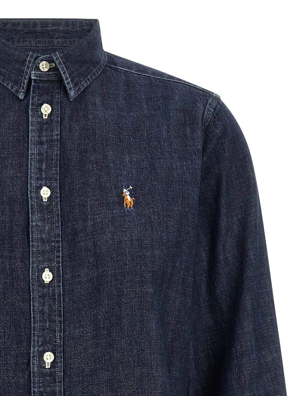 Polo Ralph Lauren Blue Cotton Blouse