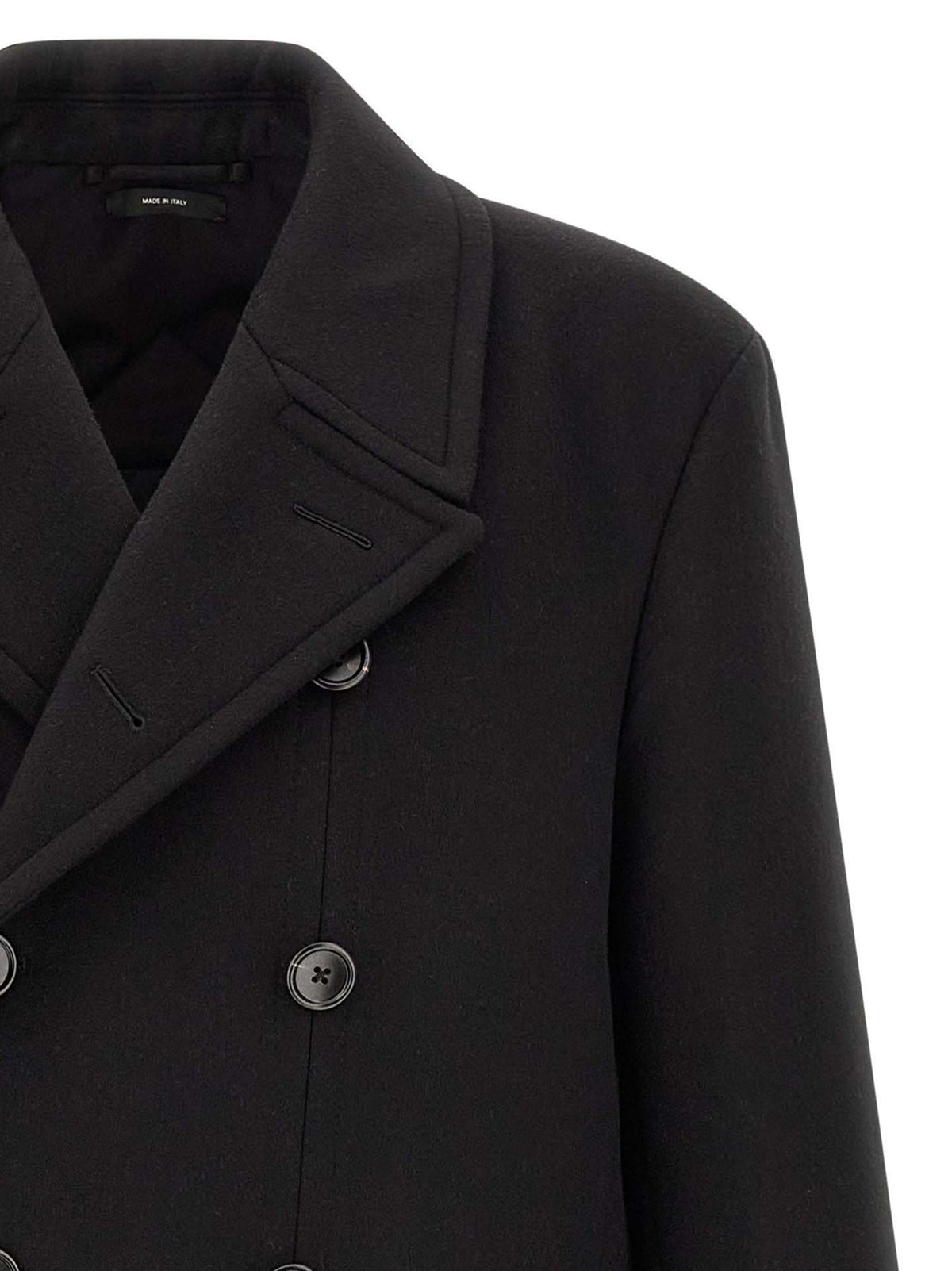 Tom Ford Black Virgin Wool Coat