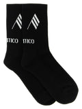 The Attico Bicolor Cotton Socks