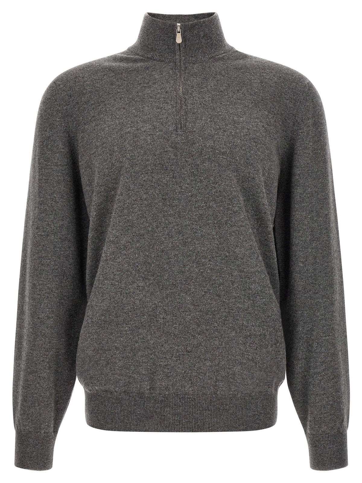 Brunello Cucinelli Gray Cashmere Cardigan