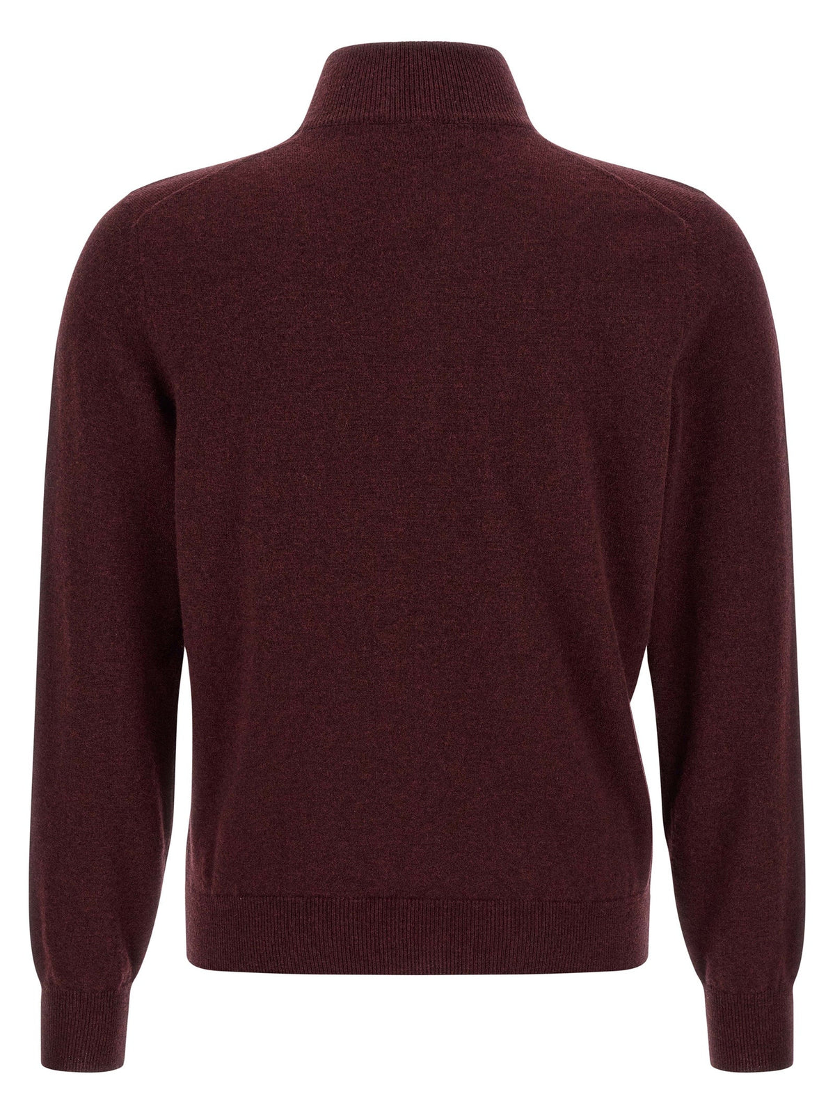 Brunello Cucinelli Bordeaux Cashmere Cardigan