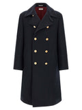 Brunello Cucinelli Blue Cashmere Coat
