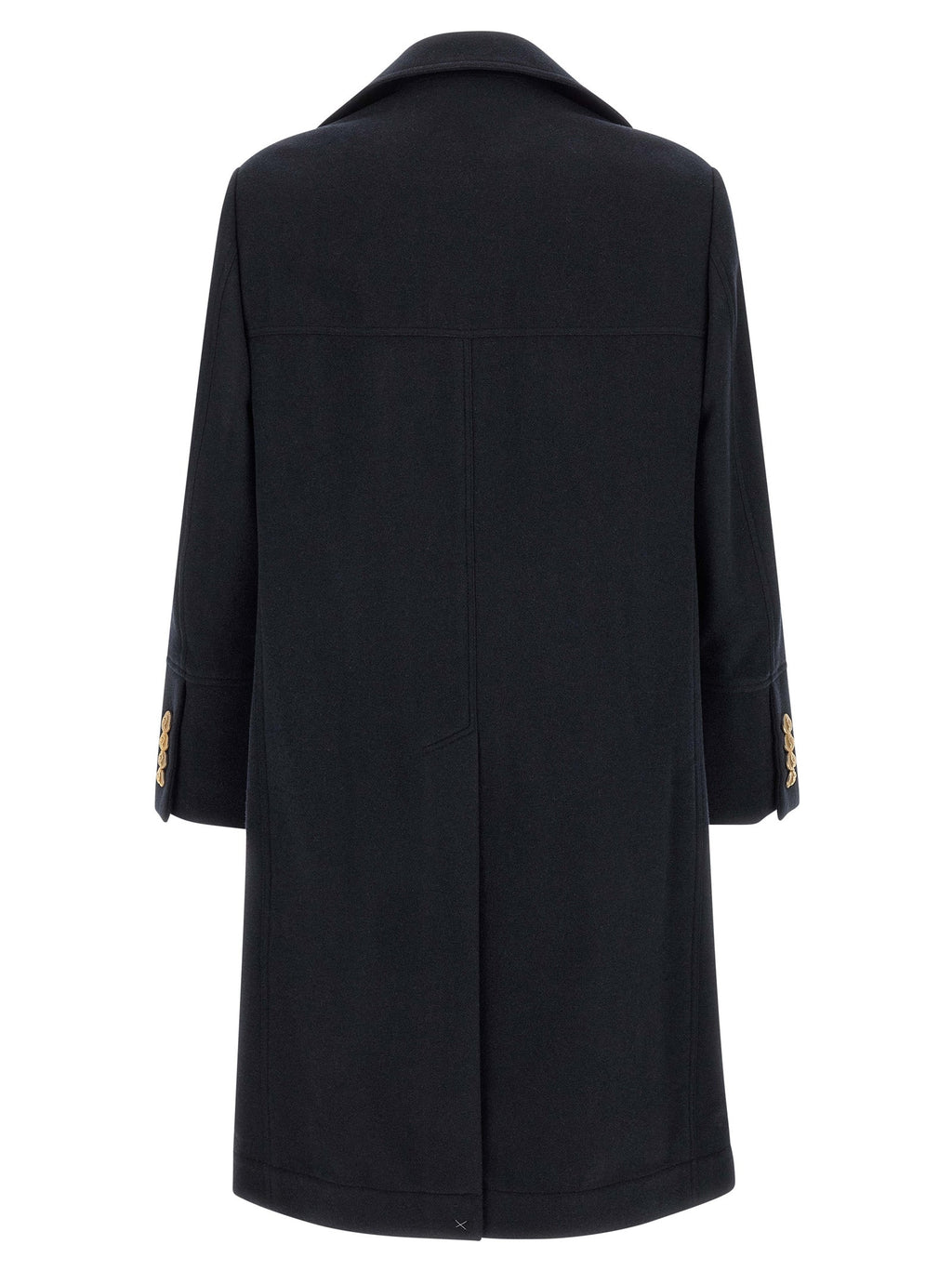 Brunello Cucinelli Blue Cashmere Coat