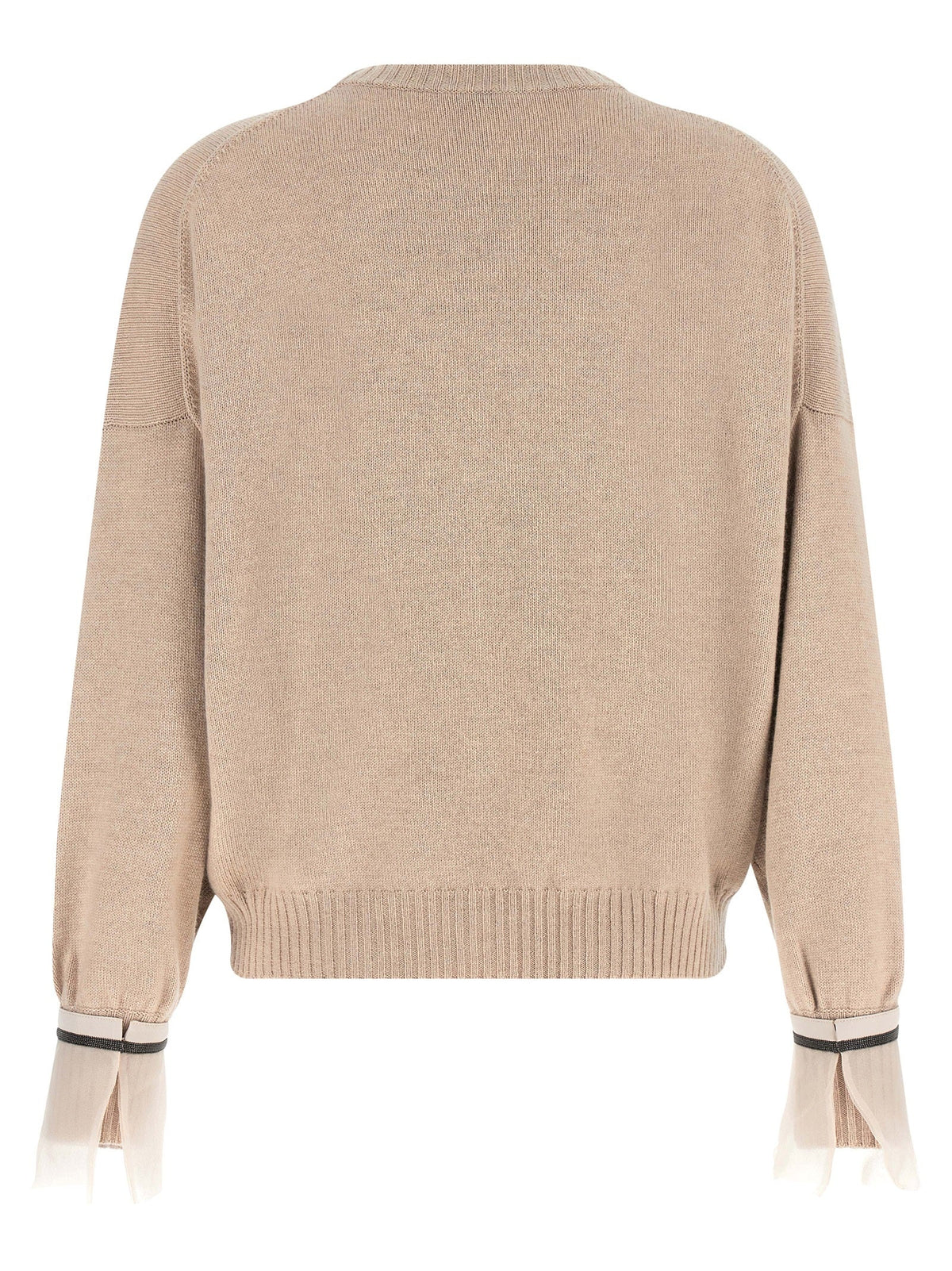 Brunello Cucinelli Beige Cashmere Cardigan