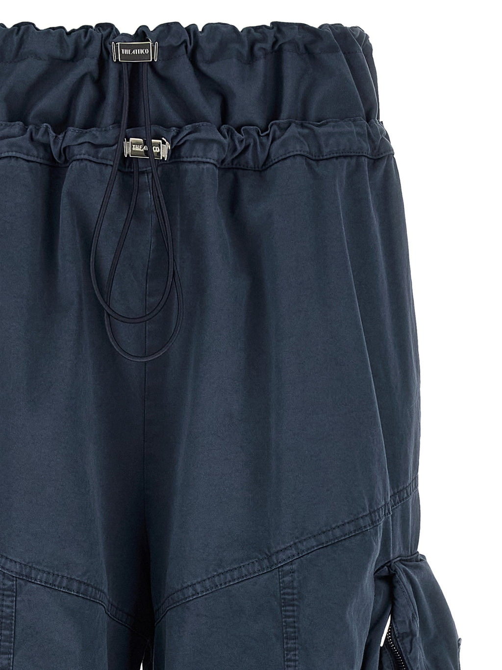 The Attico Blue Cotton Cargo Pants