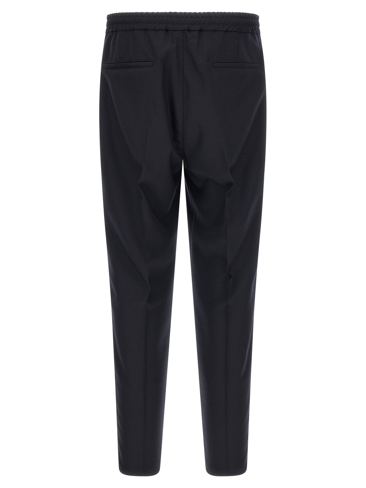 Brunello Cucinelli Blue Virgin Wool Casual Pants