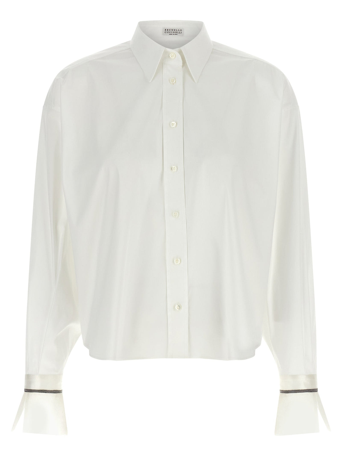 Brunello Cucinelli White Cotton Blouse