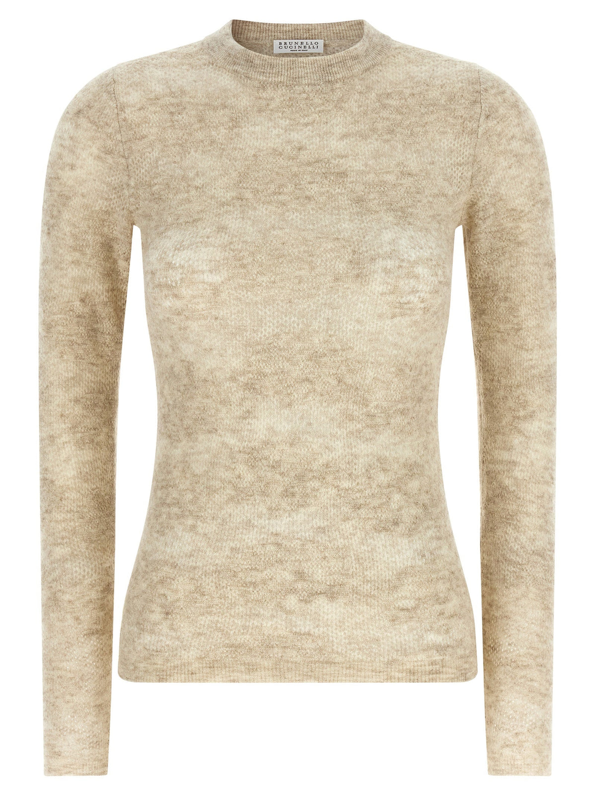 Brunello Cucinelli Beige Silk Cardigan