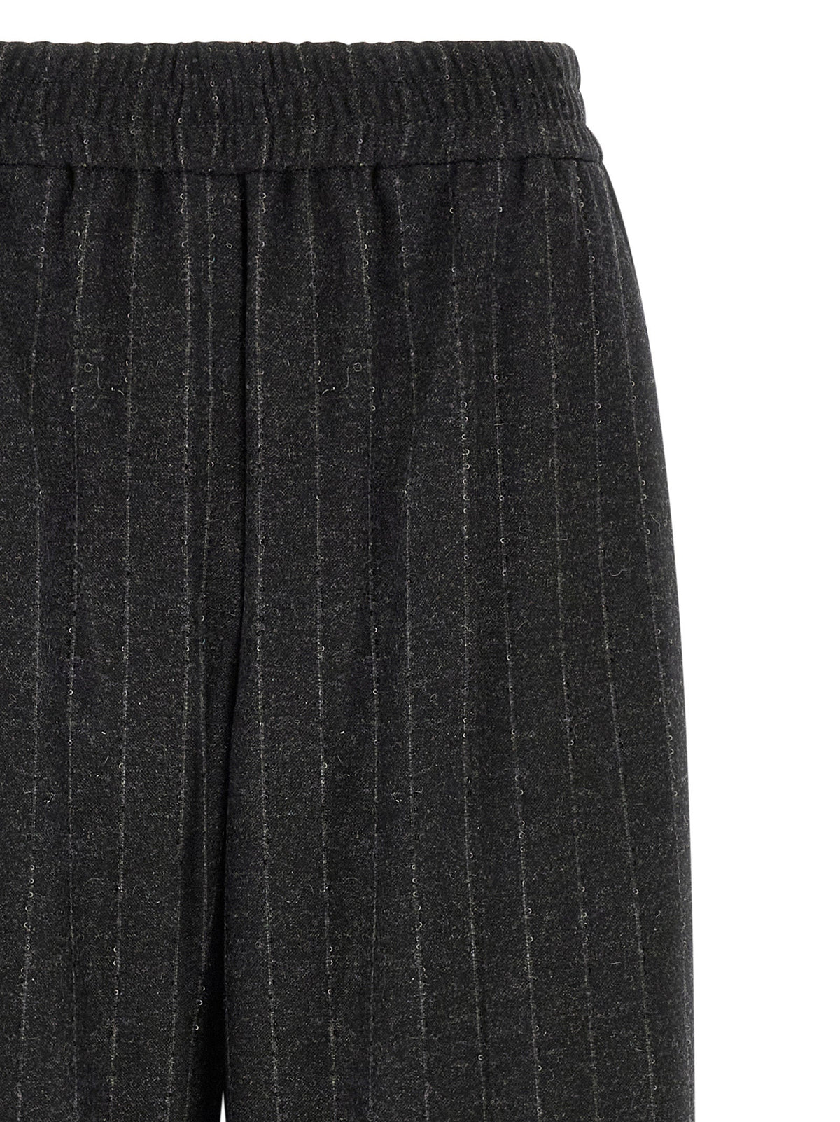 Brunello Cucinelli Gray Virgin Wool Casual Pants