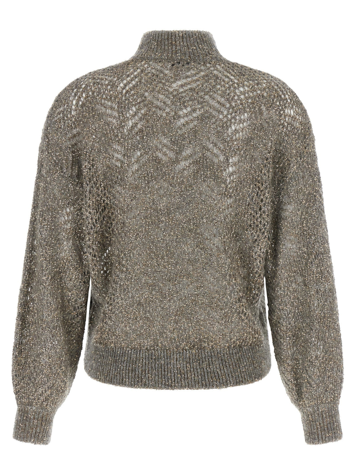 Brunello Cucinelli Gray Polyamide Cardigan