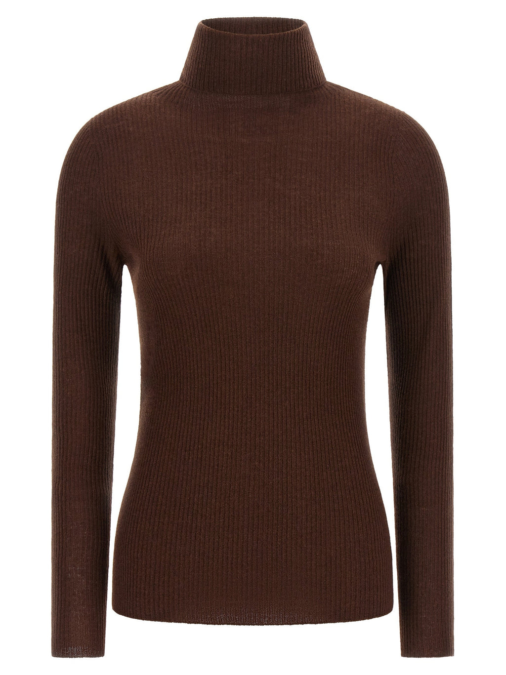 Fabiana Filippi Brown Virgin Wool Cardigan
