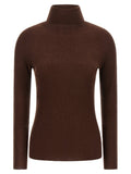 Fabiana Filippi Brown Virgin Wool Cardigan