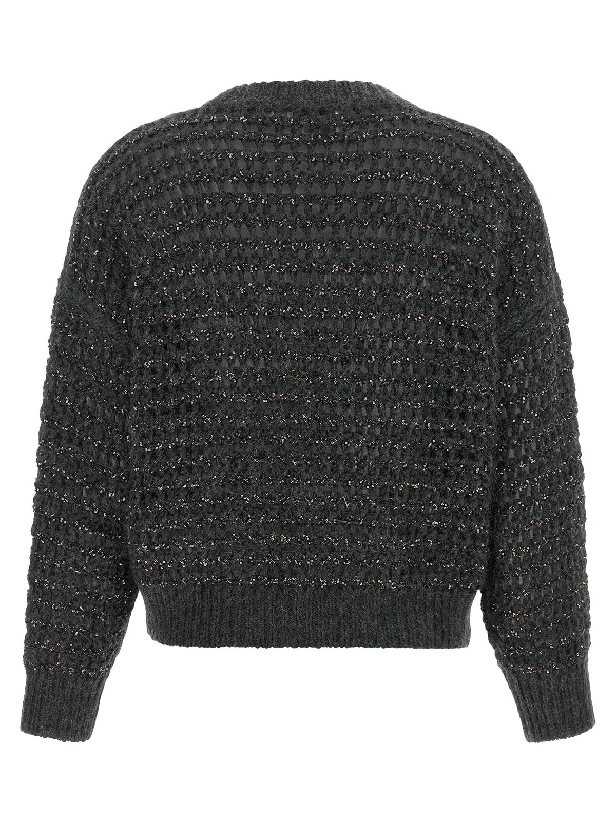 Brunello Cucinelli Gray Elastane Cardigan