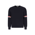 Thom Browne Blue Cotton Sweatshirt