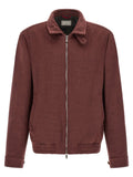 Brunello Cucinelli Bordeaux Virgin Wool Bomber