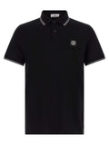 Stone Island Black Cotton Polo Shirt