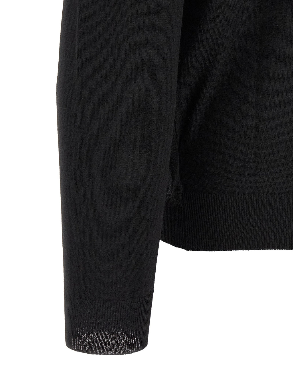 ZANONE Black Virgin Wool Polo Shirt