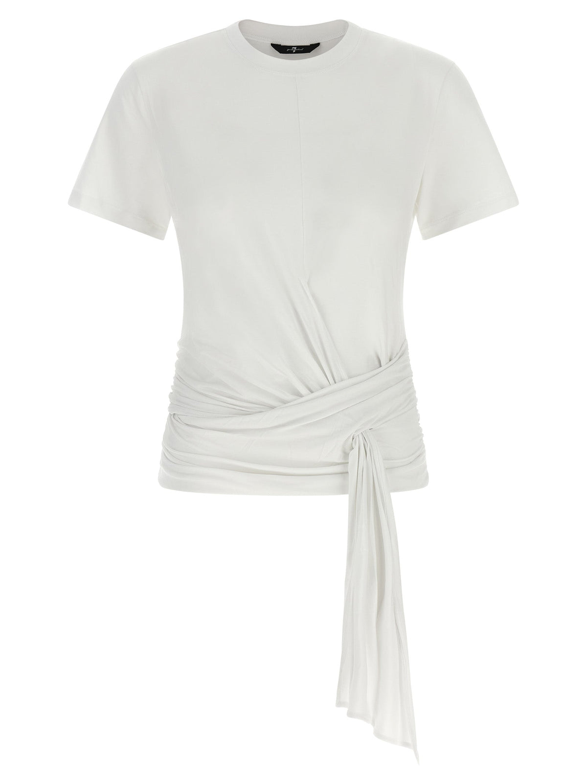 7 For All Mankind White Lyocell T-Shirt