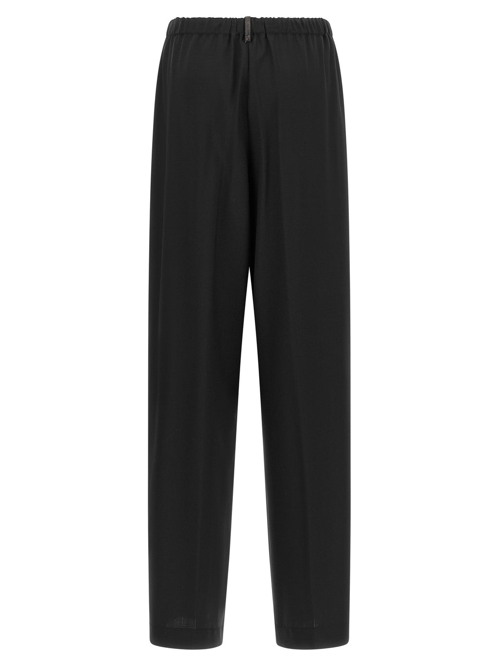 Fabiana Filippi Black Virgin Wool Casual Pants