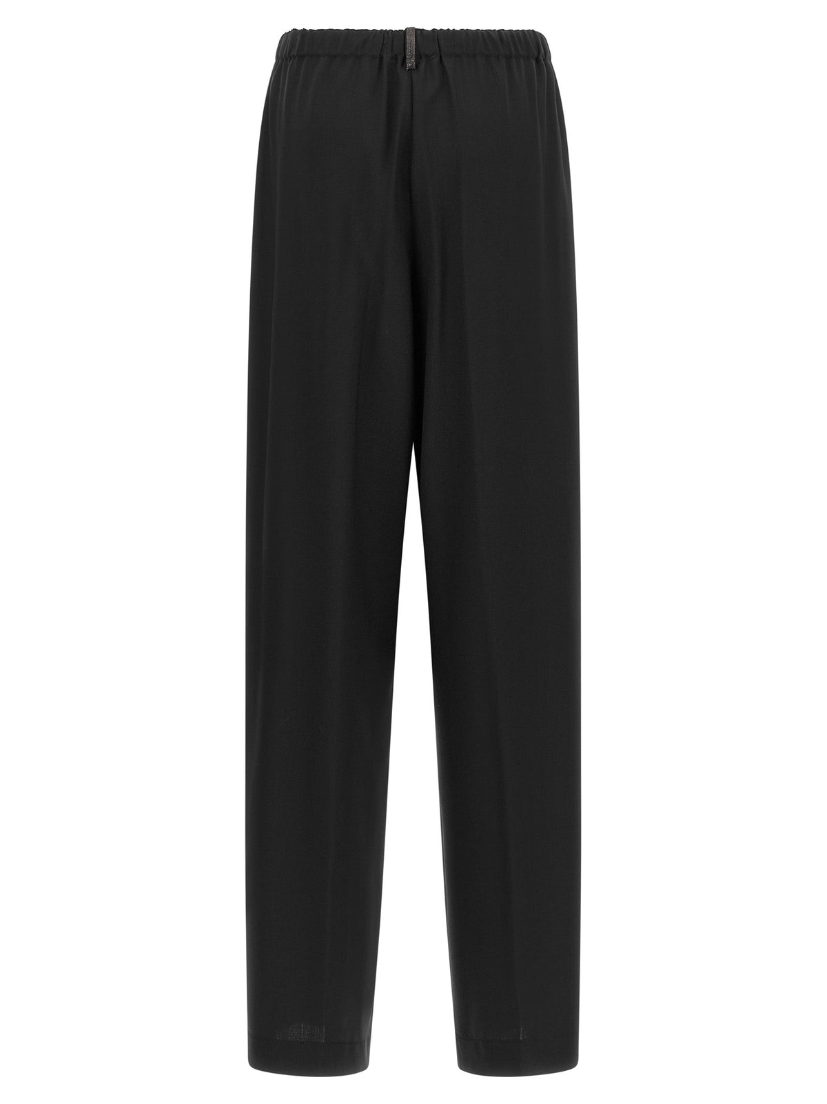 Fabiana Filippi Black Virgin Wool Casual Pants