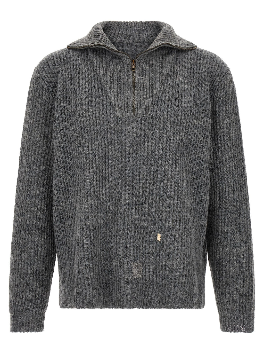 Maison Margiela Gray Linen Cardigan
