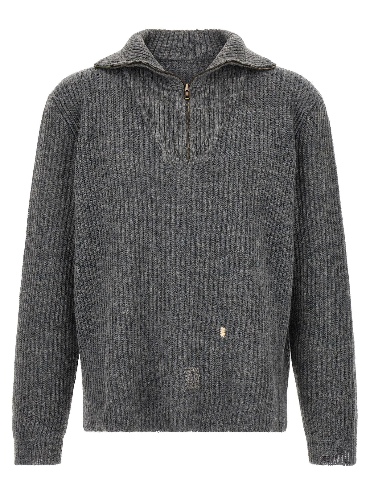 Maison Margiela Gray Linen Cardigan