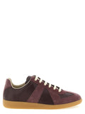 Maison Margiela Bordeaux Calfskin Low Top Sneakers