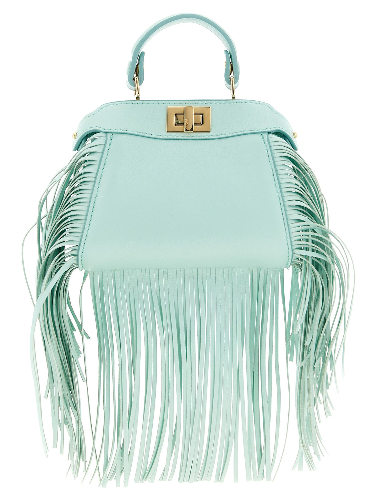 Fendi Bicolor Lamb Leather Handbag