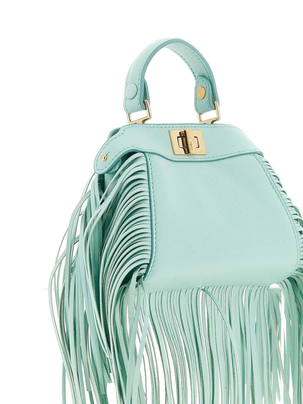 Fendi Bicolor Lamb Leather Handbag